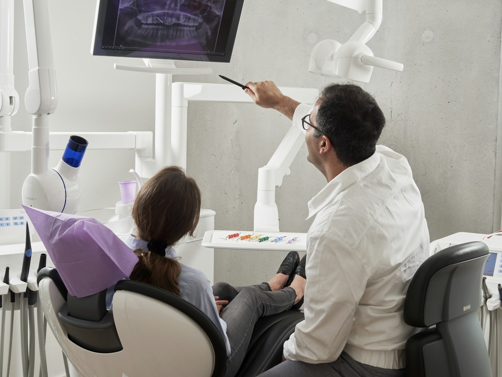 Atención odontológica en consultorio